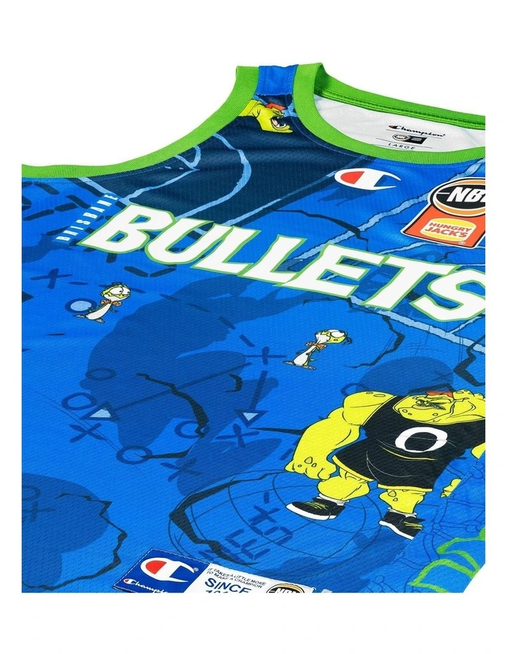 Brisbane Bullets 25/26 Youth Space Jam Jersey in Jaylen Adams image 2