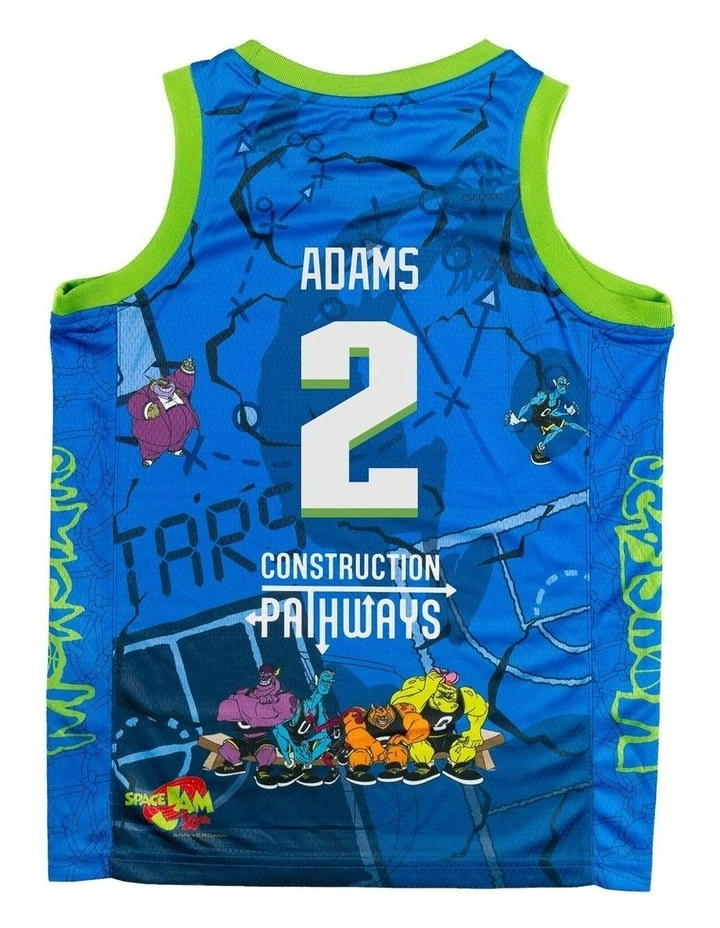 Brisbane Bullets 25/26 Youth Space Jam Jersey in Jaylen Adams image 4
