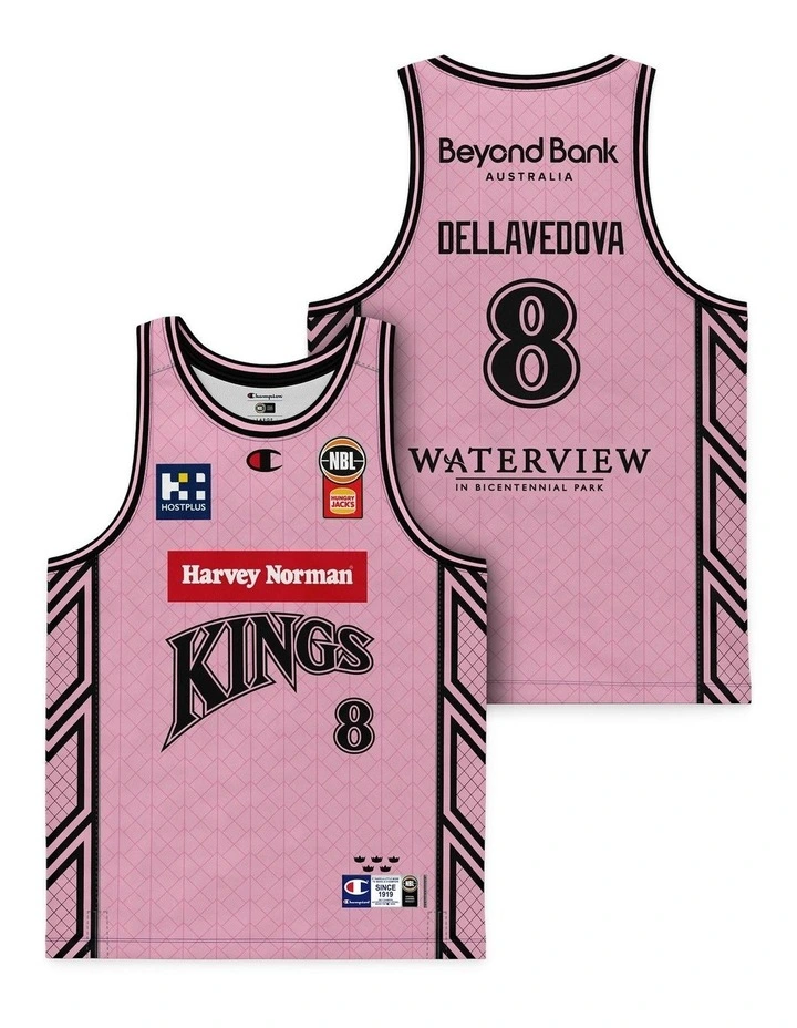 Sydney Kings 25/26 Youth Pink Jersey in Matthew Dellavedova image 1