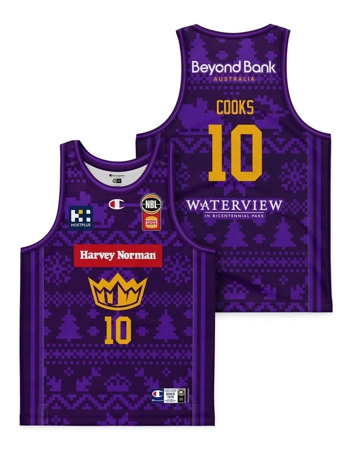 Sydney Kings 25/26 Youth Christmas Jersey in Xavier Cooks image 1