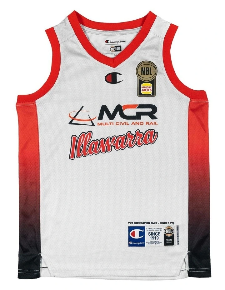 Illawarra Hawks 25/26 Youth HoopsFest Jersey in White image 3