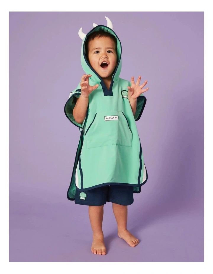 Spike The Dinosaur - Kids Poncho Towel image 2