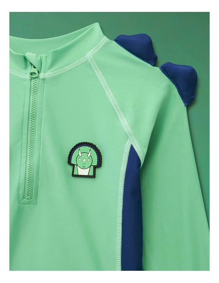 Spike the Dinosaur - Kids Rash Vest image 4