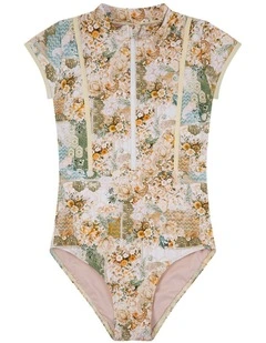 Mosaic Short Sleeve One Piece