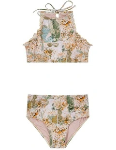 Mosaic Halter Neck Bikini Set