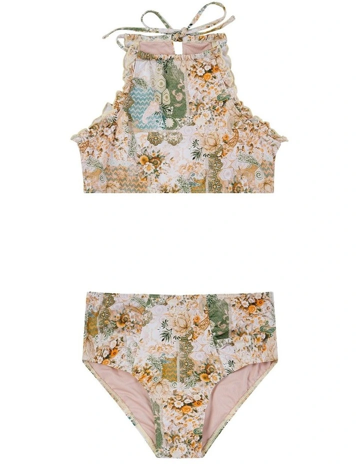 Mosaic Halter Neck Bikini Set image 1