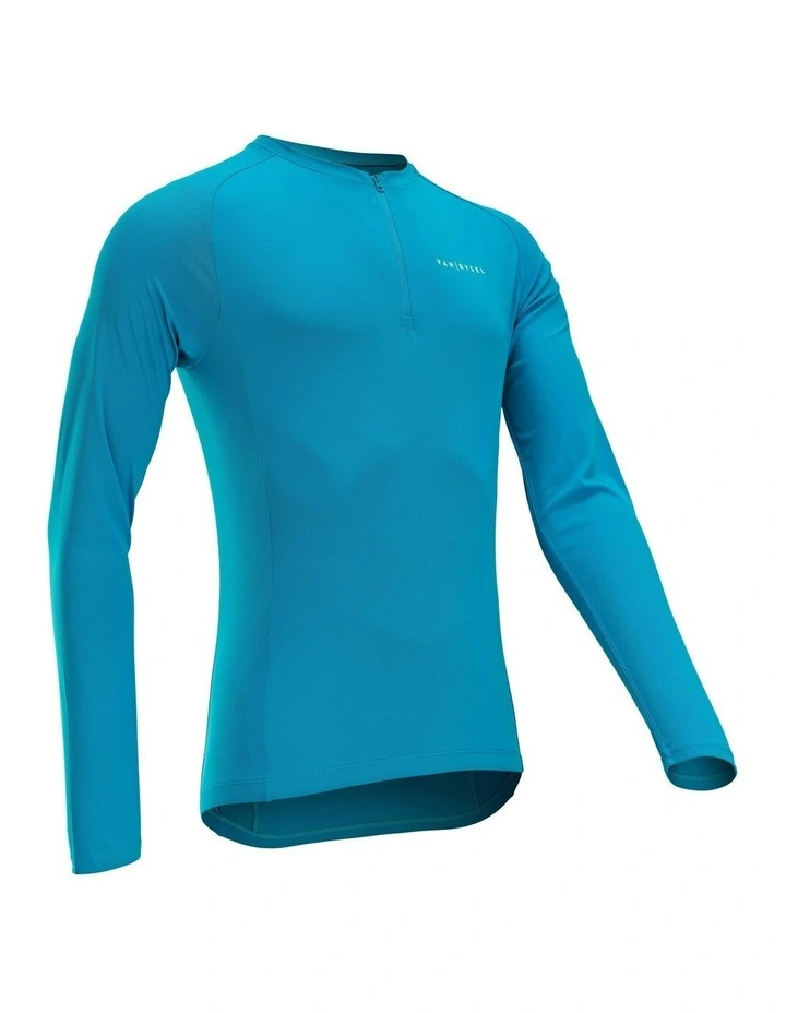 Anti-UV Long-Sleeved Cycling Jersey Essential in Blue image 1