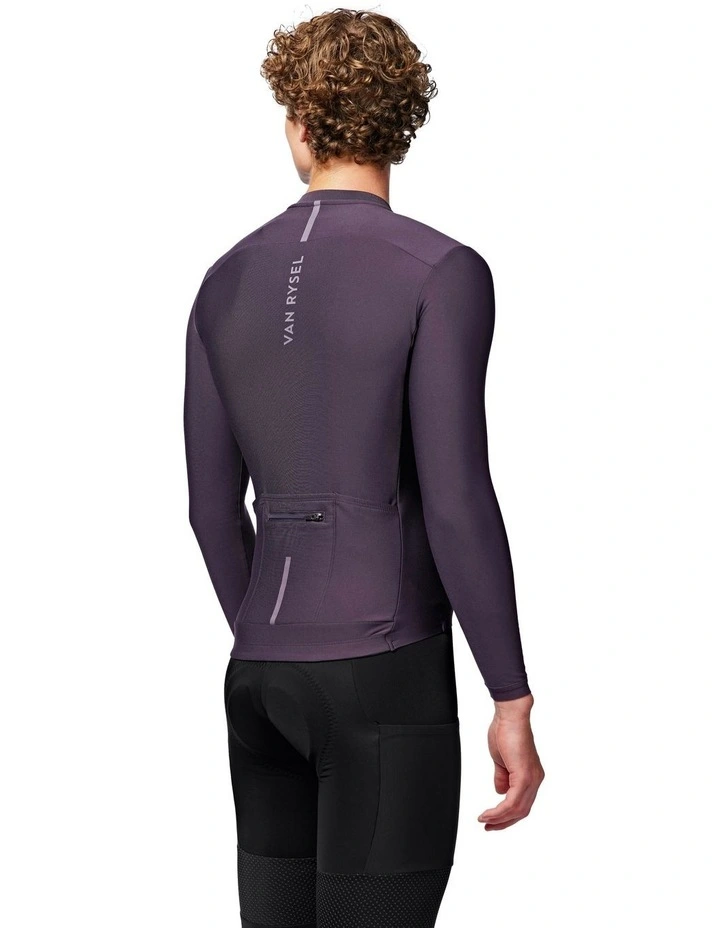 Mid-Season Long-Sleeved Road Racer Cycling Jersey in Purple image 2
