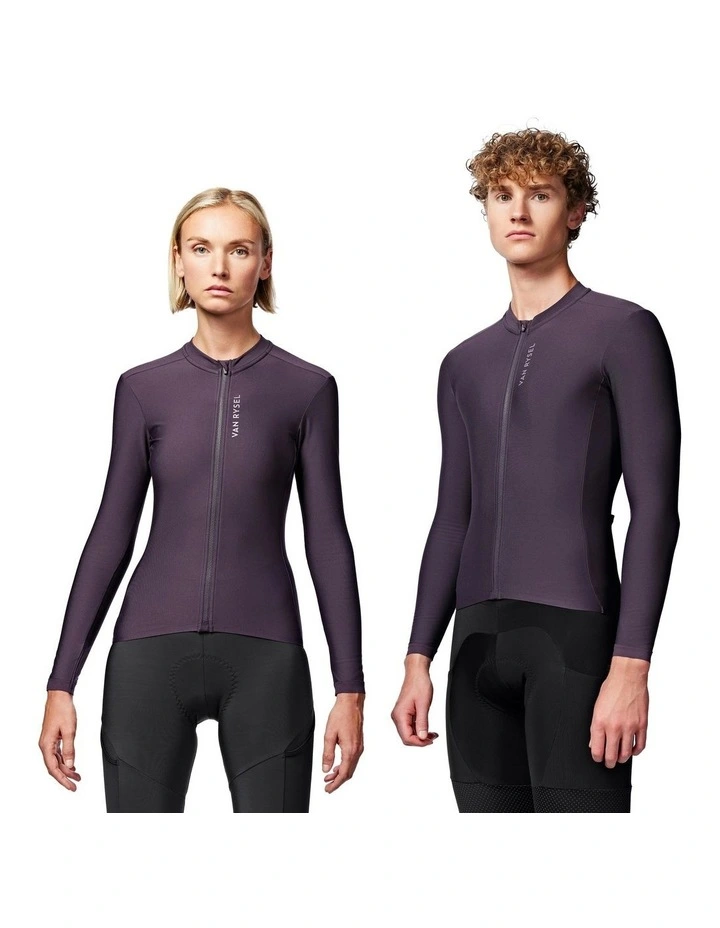 Mid-Season Long-Sleeved Road Racer Cycling Jersey in Purple image 4