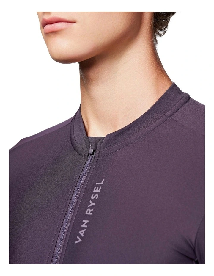 Mid-Season Long-Sleeved Road Racer Cycling Jersey in Purple image 6
