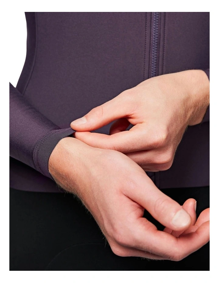 Mid-Season Long-Sleeved Road Racer Cycling Jersey in Purple image 7