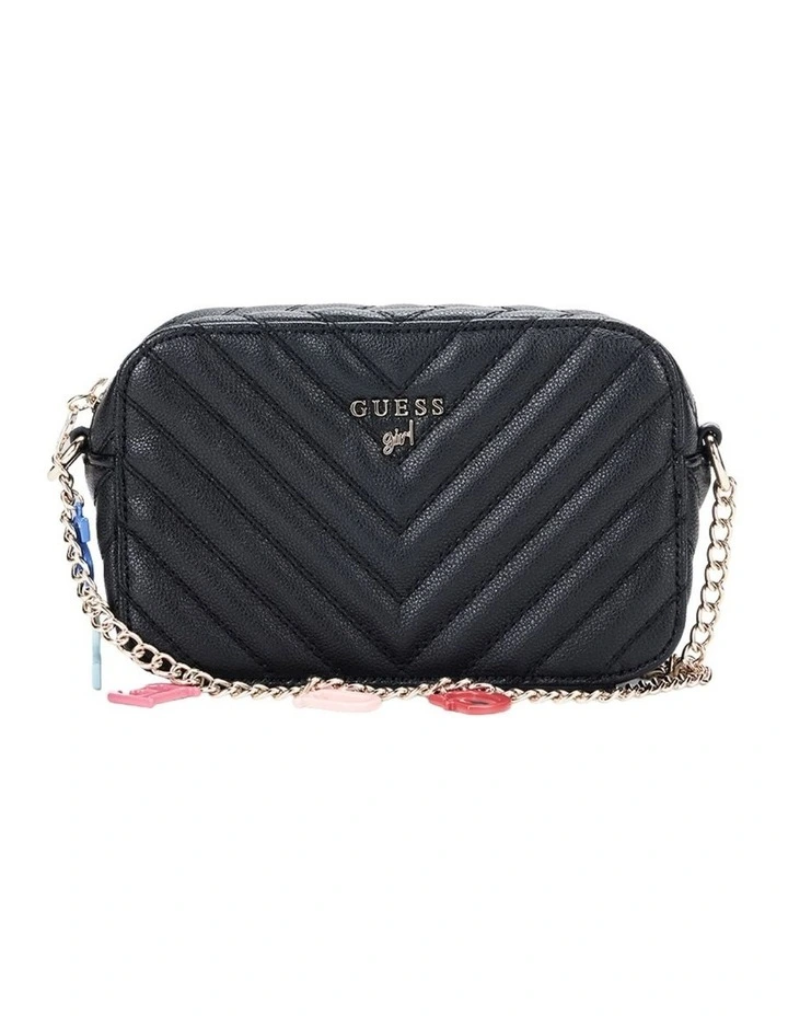 Quilted Camera Bag in Black image 1