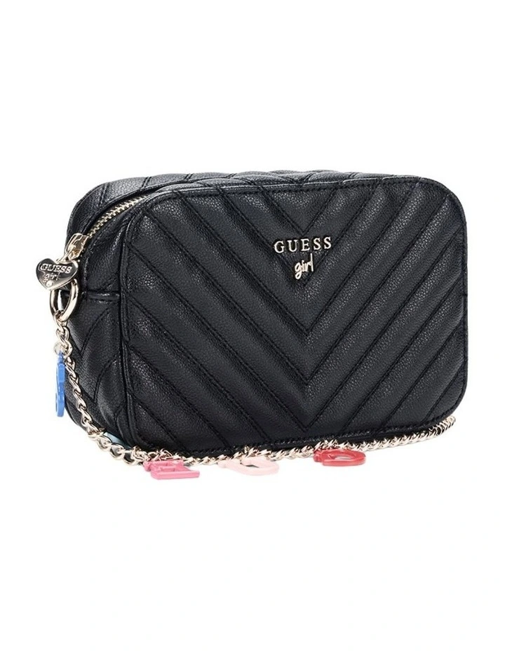 Quilted Camera Bag in Black image 2