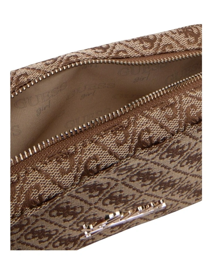 Jacquard Camera Bag in Beige Logo image 3