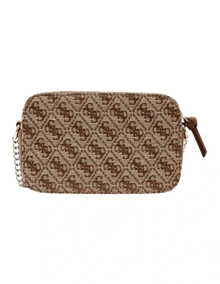 Jacquard Camera Bag in Beige Logo image 4