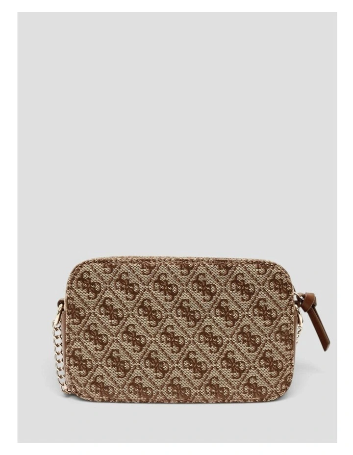 Jacquard Camera Bag in Beige Logo image 5