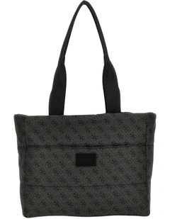 Puffy Diaper Bag in Black Logo
