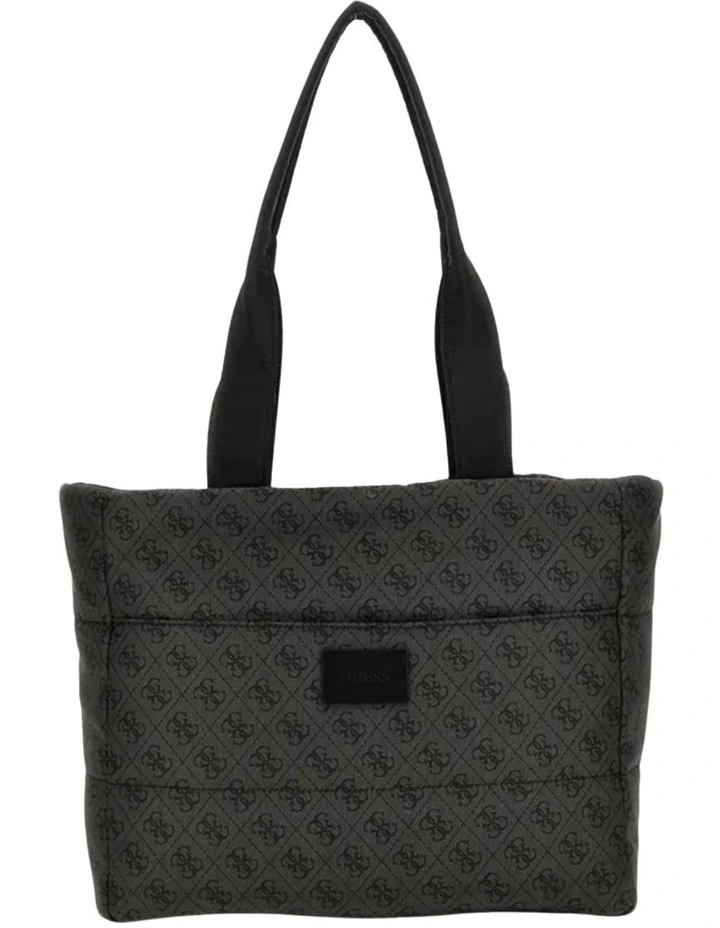 Puffy Diaper Bag in Black Logo image 1