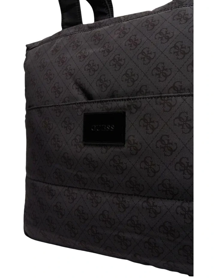 Puffy Diaper Bag in Black Logo image 4