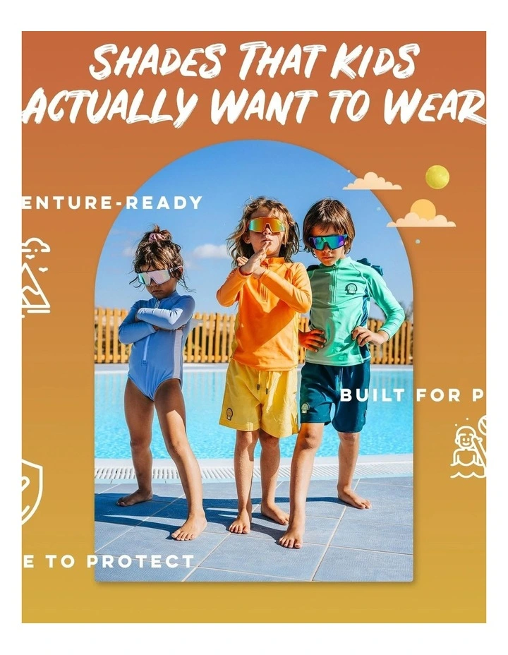Kids Sunglasses in Yellow/Orange image 5