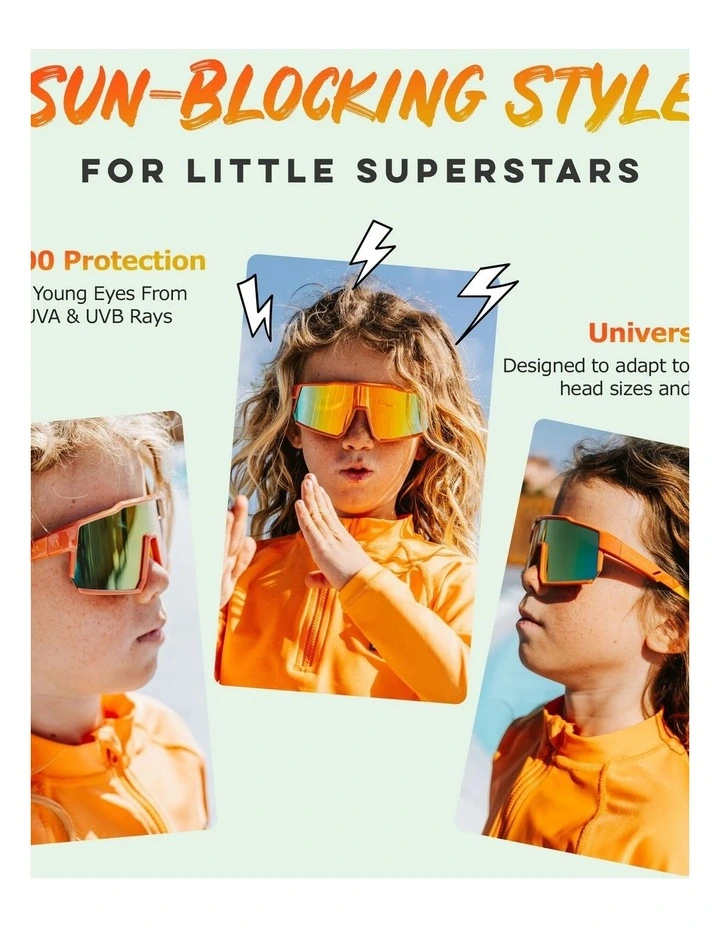 Kids Sunglasses in Yellow/Orange image 6