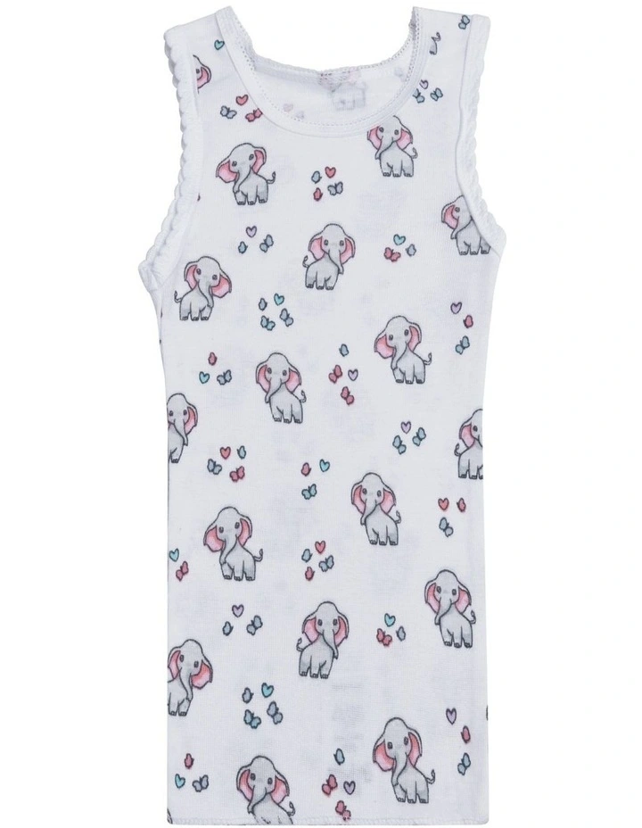 Big Softies 5Pk Organic Singlet Elephant image 5