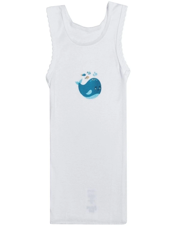 Big Softies 5Pk Organic Singlet Whale image 3