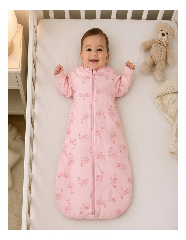 Snugtime Long Sleeve Padded Sleeping Bag, Elephant image 7