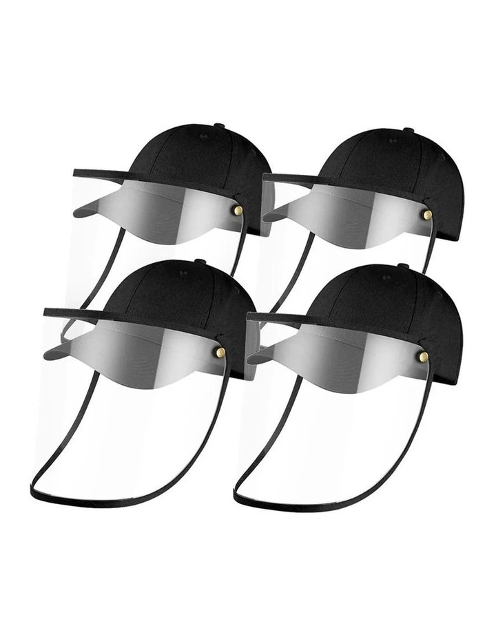 SOGA 4X Kids Outdoor Protective Hat Full Face Shield Anti Fog Dust Black image 1