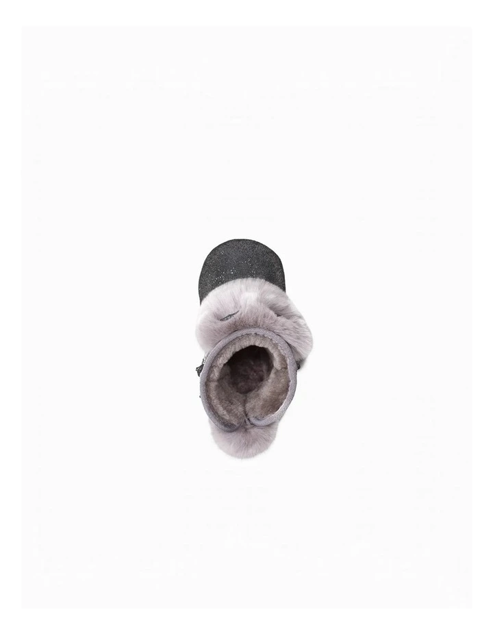 OZWEAR UGG Baby Rabbit Ear Booties in Glitter Grey image 4