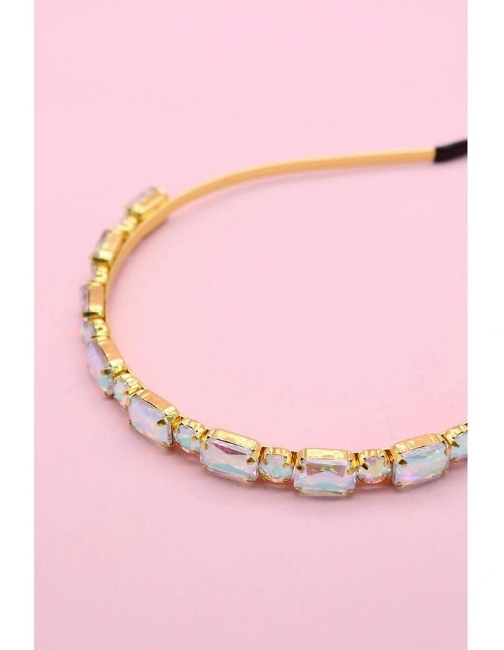 Sophia Kids Headband in Iridescent Sliver image 3