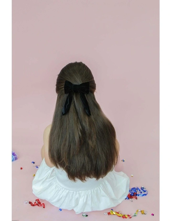 Piera Kids Hair Bow in Black image 2
