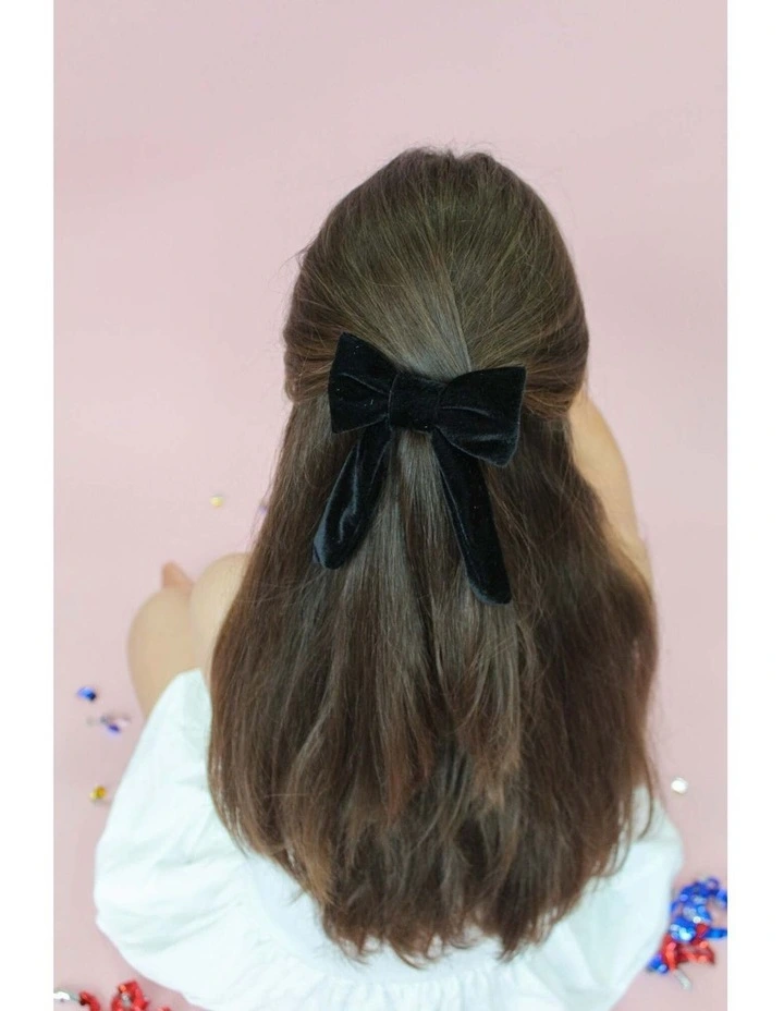 Piera Kids Hair Bow in Black image 6
