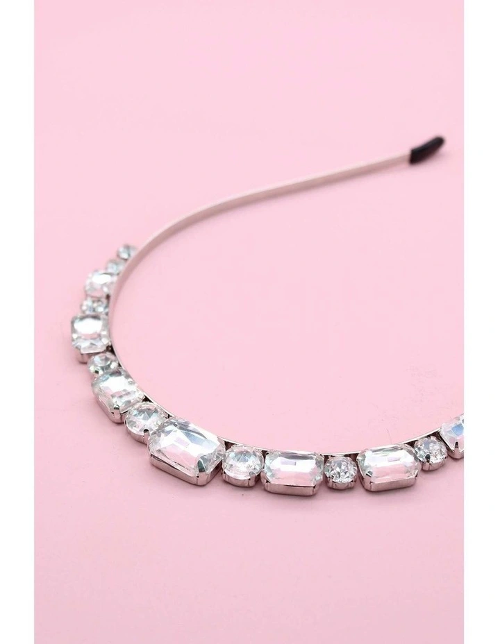 Lily Kids Headband in Silver Crystal image 4