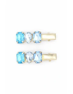 Rebekah Kids Hair Clip Set in Blue