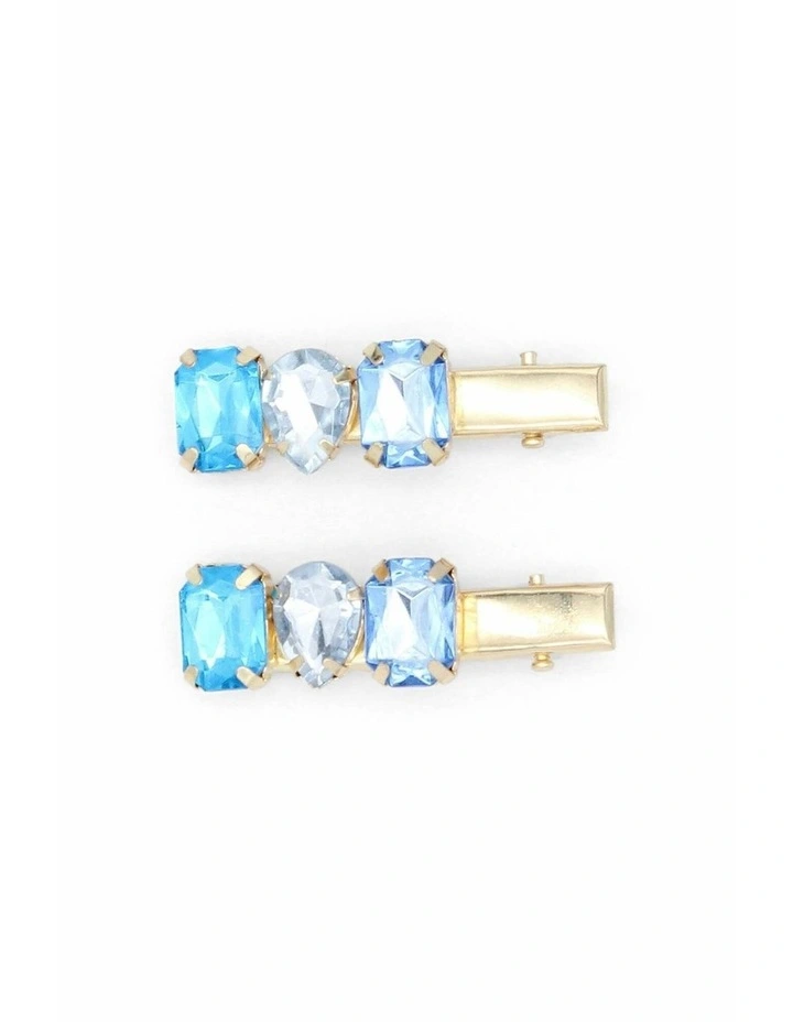 Rebekah Kids Hair Clip Set in Blue image 1