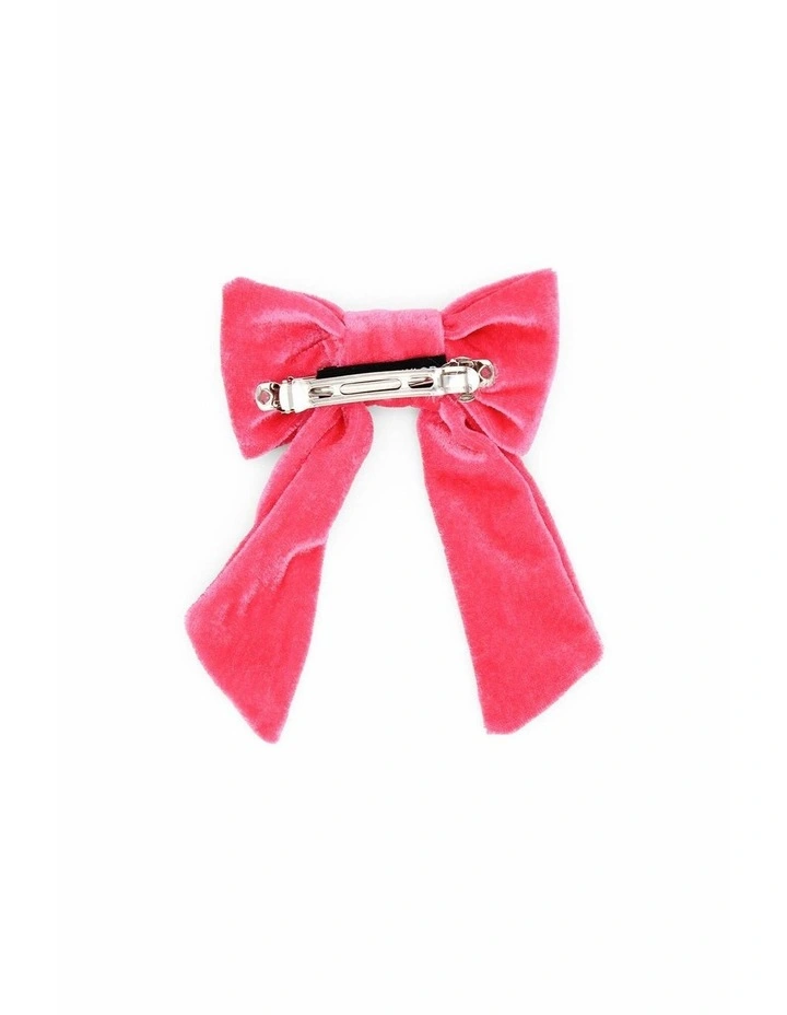 Piera Kids Hair Bow in Hot Pink image 4
