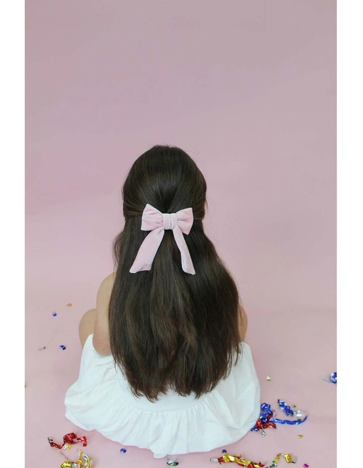 Piera Kids Hair Bow in Pink image 2