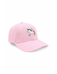 Unicorn Kids Baseball Cap in Pink