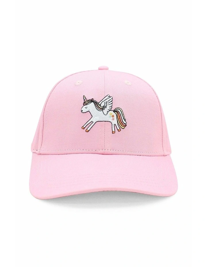 Unicorn Kids Baseball Cap in Pink image 3