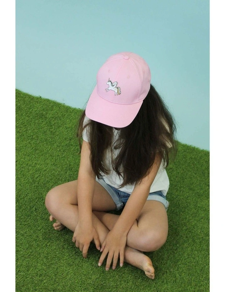 Unicorn Kids Baseball Cap in Pink image 4