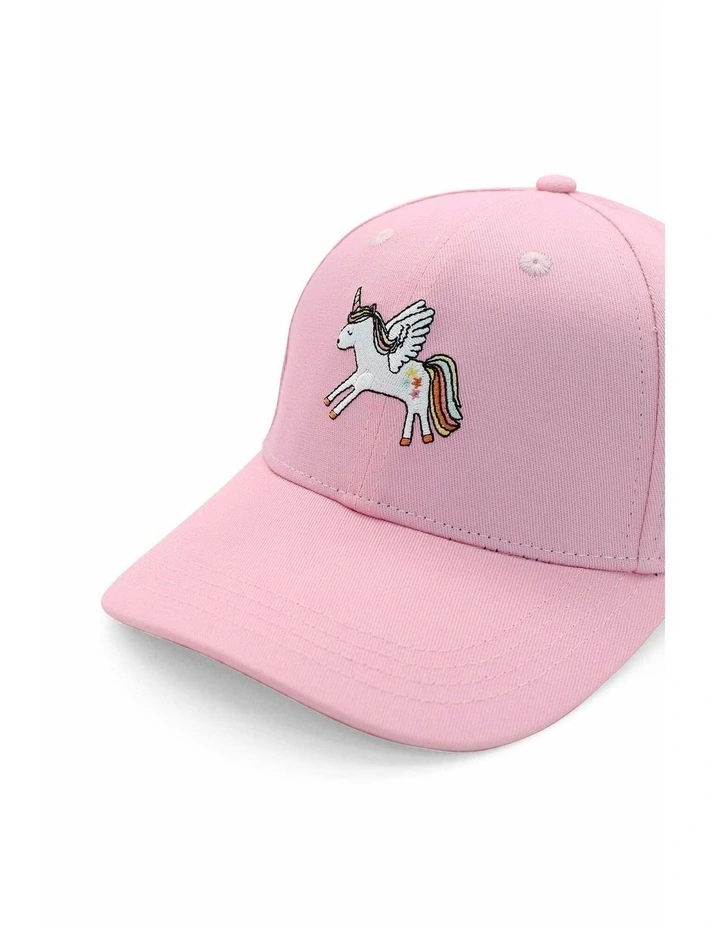 Unicorn Kids Baseball Cap in Pink image 5