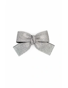 Archer Kids Hair Bow in Silver