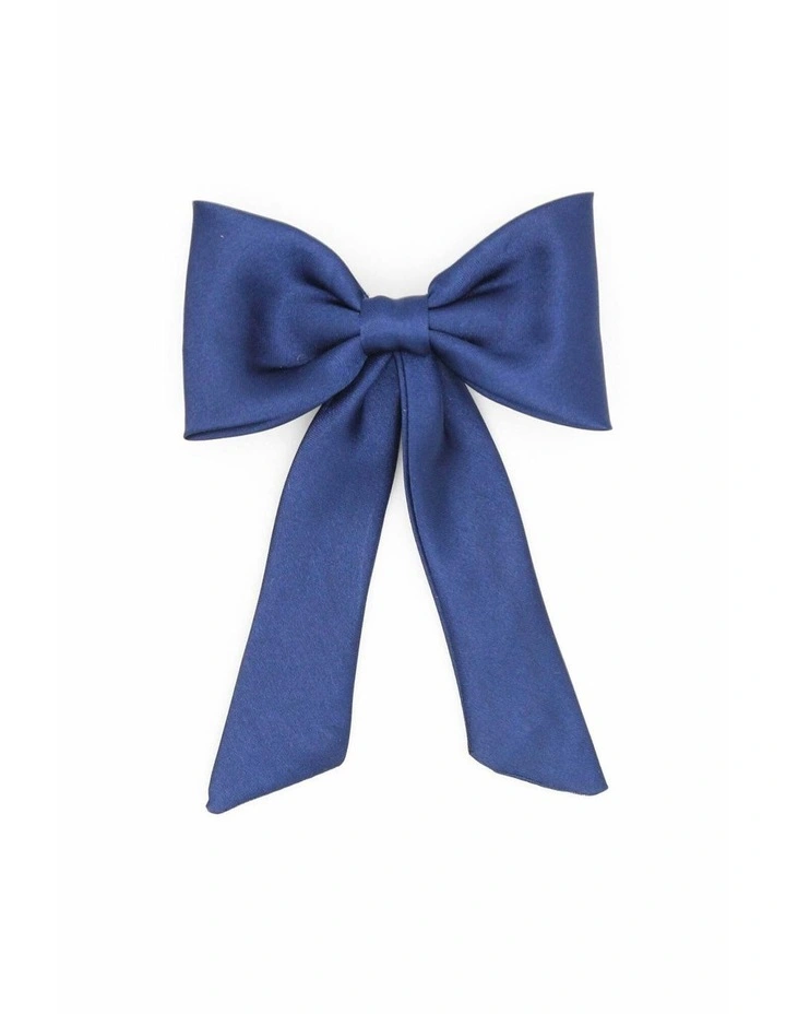 Valora Kids Hair Bow in Navy Blue image 1