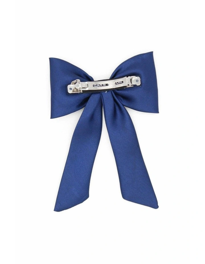 Valora Kids Hair Bow in Navy Blue image 4