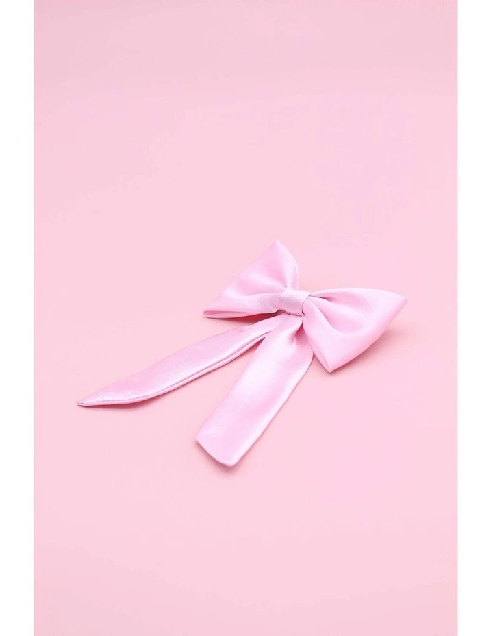 Valora Kids Hair Bow in Pale Pink image 3