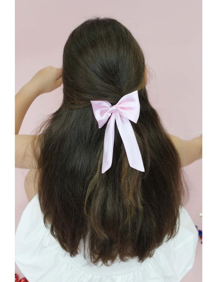 Valora Kids Hair Bow in Pale Pink image 5
