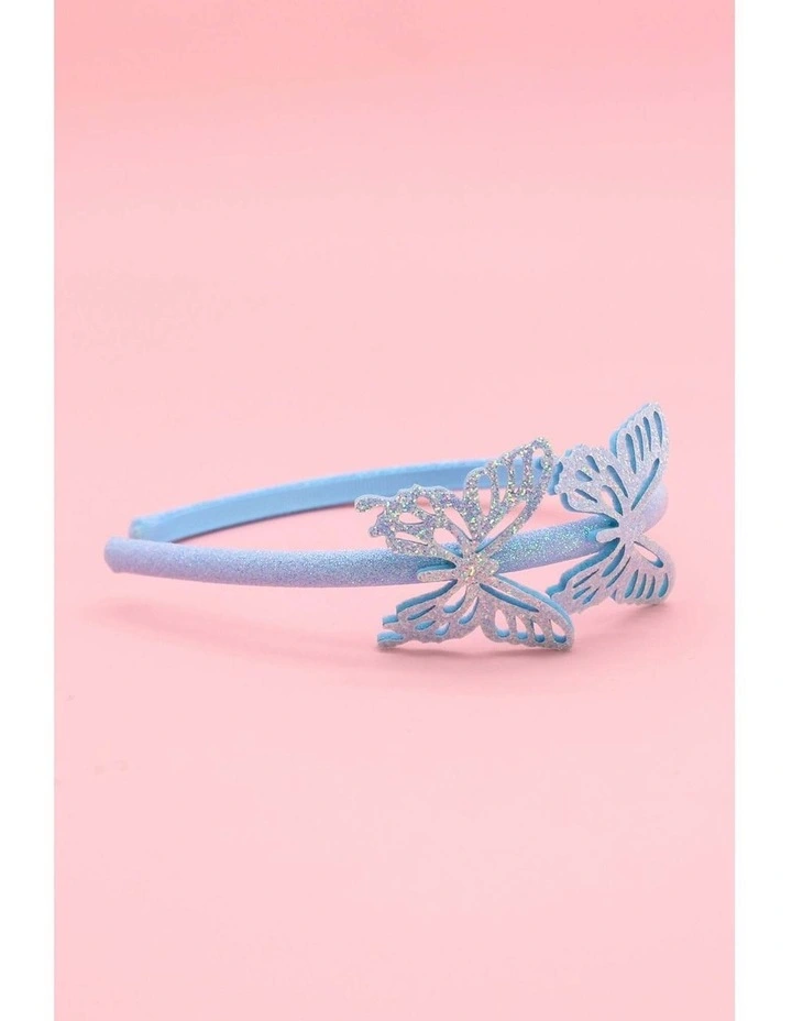 Chrissy Kids Sparkle Headband in Blue image 2