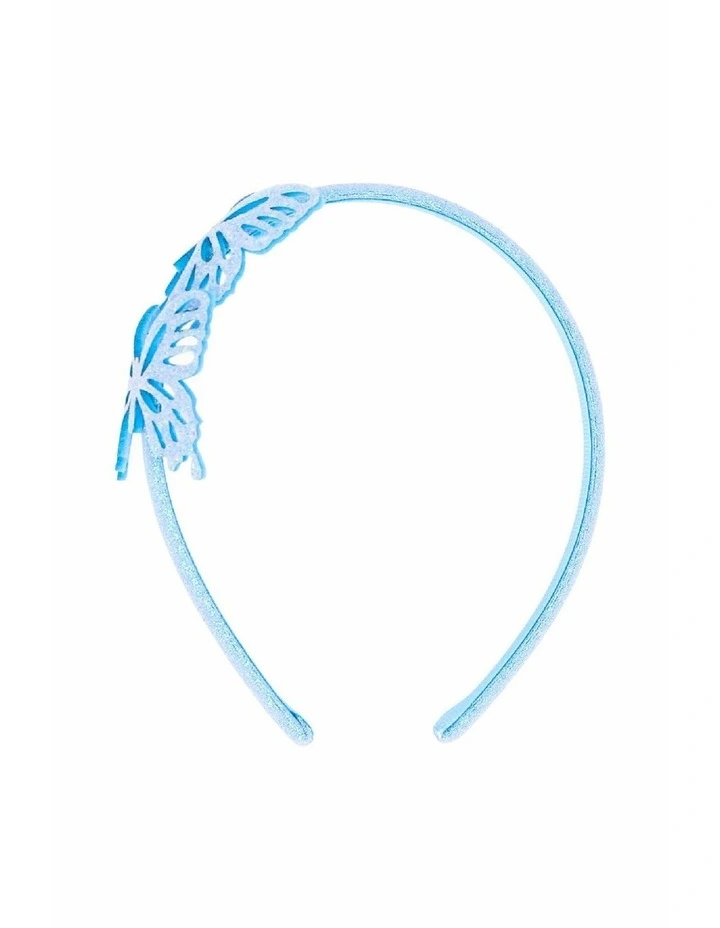 Chrissy Kids Sparkle Headband in Blue image 3