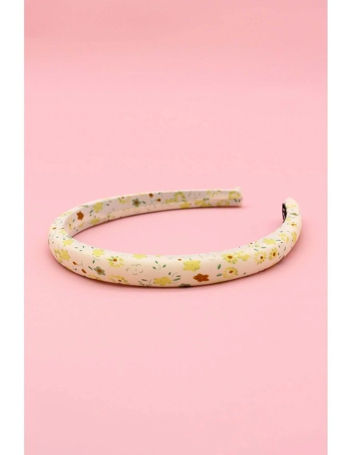 Holly Kids Spring Florals Headband in Peach Orange image 2
